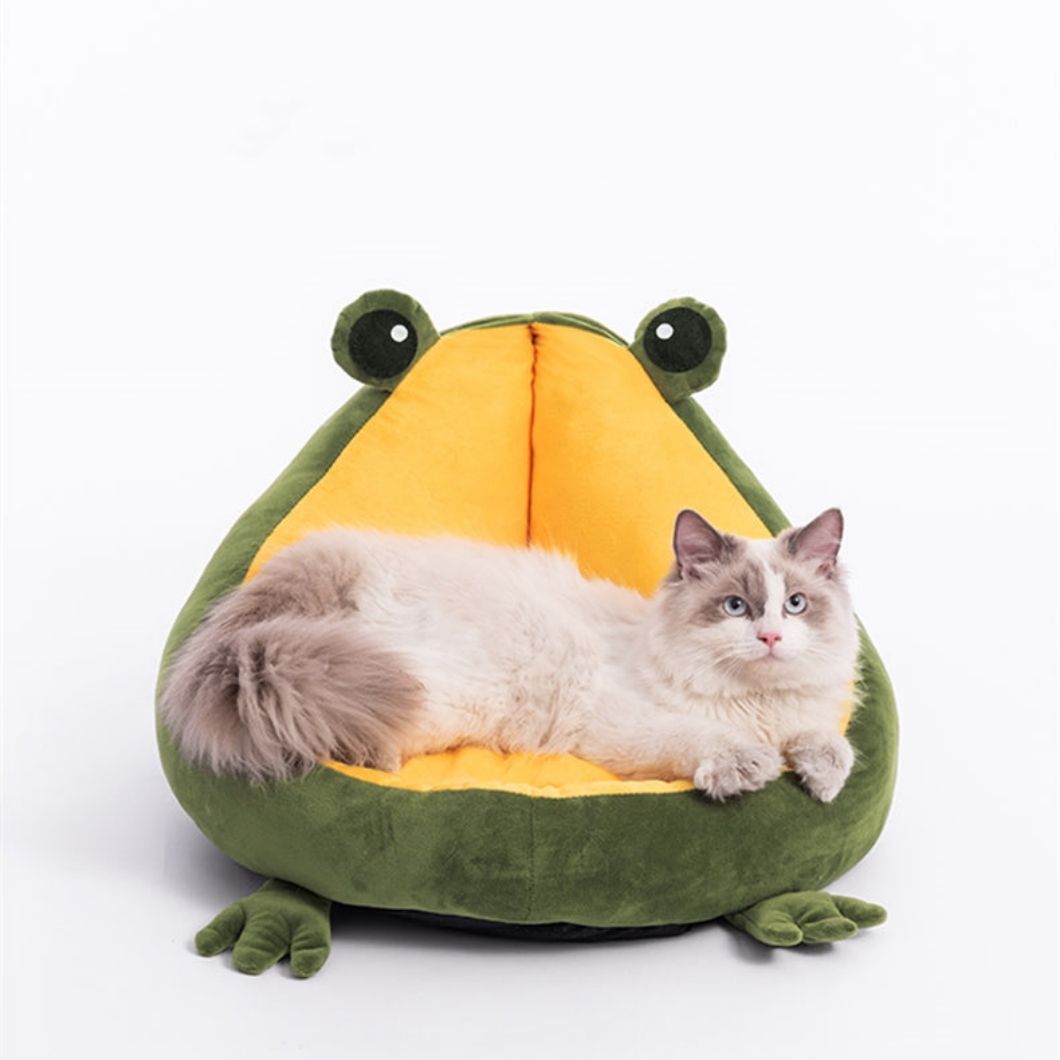 江苏冬季保暖可爱青蛙猫窝宠物沙发